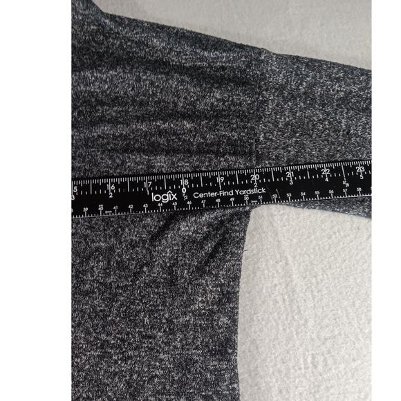 Soft Surrounding Gray Knit Hood Tunic Top Small Cozy Lightweight Lounge Pullover - Picture 5 of 9